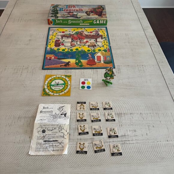 Rare, vintage 1958 Transogram Jack and the Beanstalk Adventure Game - Picture 2 of 10